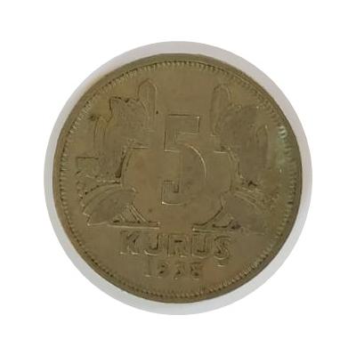 5 Kuruş 1938 - Para